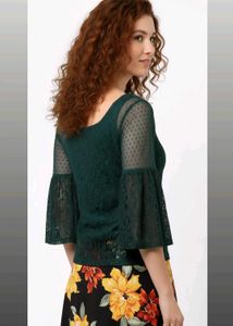Lace Bell Sleeve Top