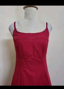 Elegant Maroon Maxi Dress