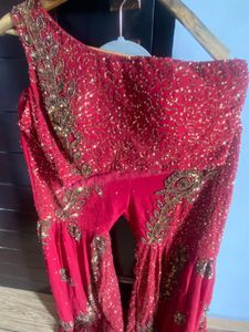 Beautiful handwork one shoulder set