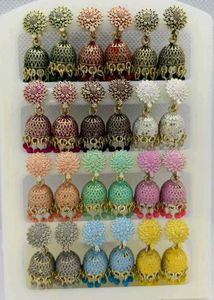 12 Multicolour Earings Alluminium Jhumki