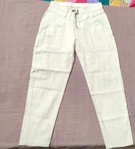 Cream Utility Pants