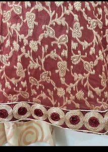 Elegant Maroon & Gold Kurta
