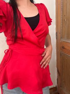 Wrap Around Red Top