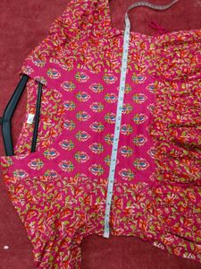 Elegant Pink Printed Kurta Dress (CP)