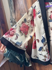 Floral Print Kimono Jacket