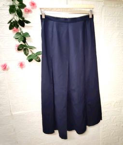 Elegant Navy Blue Strappy Skirt
