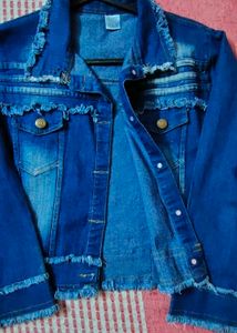 Blue Denim Jacket For Girls