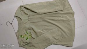 Maroon &amp; Olive Top