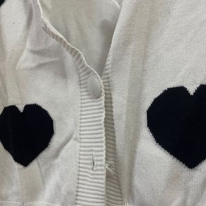 Heart Printed Cardigan