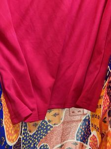 Global desi Multicolor Print Slit Kurta