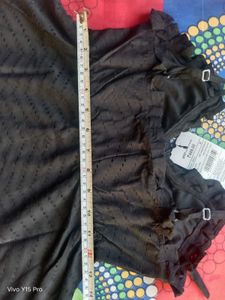 Stylish Black Ruffle Detail Dress 🥵🔥 || night we