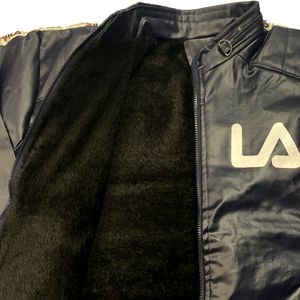 Leather Winter Jacket For Boys Size Chest 44 Inch