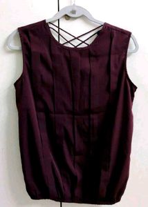 RARE Sleeveless Top with Crisscross Back