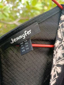 Black shrug With Embroidered Design