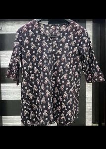 Bird Print Top