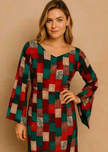 Patchwork Style Dress