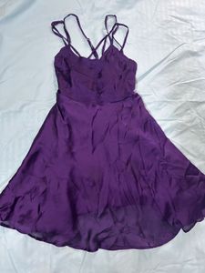 Satin Flare Dress