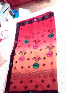Floral Print Saree