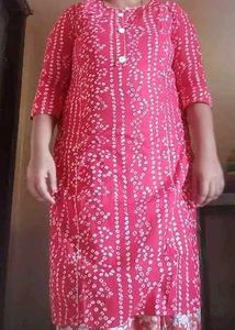 Bandhani Maternity Kurti With Zip