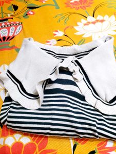 Striped Top w/ Collar