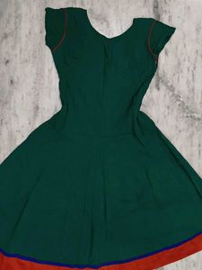 Green Embroidered Anarkali Kurta