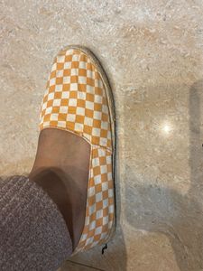 H&M Original Orange Checkerboard  Espadrille Flats