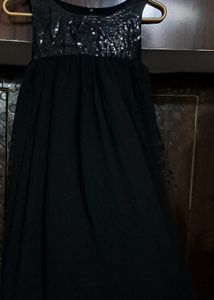 Black Sequin Party Dress