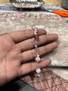 Pink Star Charm Bracelet