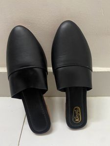 New Black Slipons