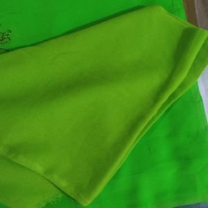 Parrot Green Dress Material
