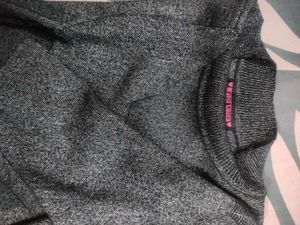 Black Blingy Woolen Top