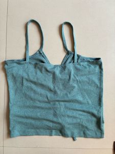 Green Ruched Tank Top
