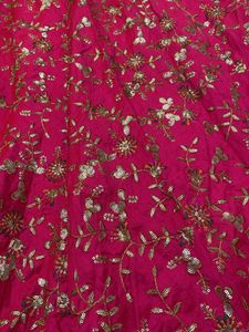 Pink &amp; Gold Embroidered Lehenga