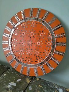 🧡Handmade Mirror Lippan Art Wall Hanging 🧡