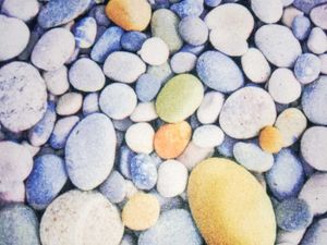 Pebble Print Area Rug | Doormat