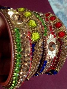 Set of 4 Rhinestone Bangles