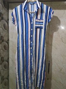 Striped Shirt Dress