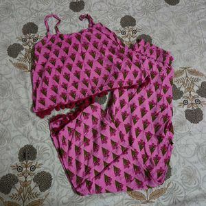 Cute Pink Pajama set