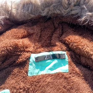 Women’s Mint Green Winter Jacket | Fur Hood