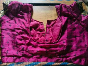 Magenta Blouse With Astar Attached