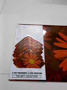 Set Of 6 Dinning Table Mats+ Six Matching Coasters