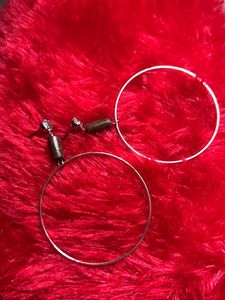 Diamond Stud With Hoops