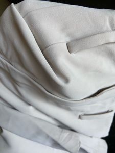 Beige Wide Leg Pants