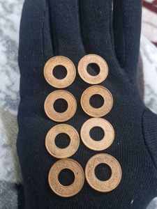 Vintage 1943 India Pice Coins - Set of 8