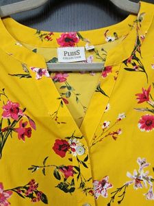 Floral Yellow Top