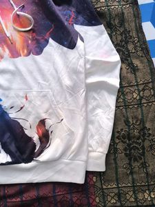 Galaxy Wolf Print Hoodie