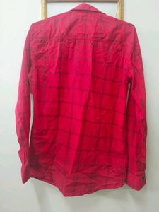 Red Checkered Casual Shirt