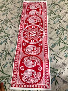 Red &amp; White Uttarakhand Aipan Paper