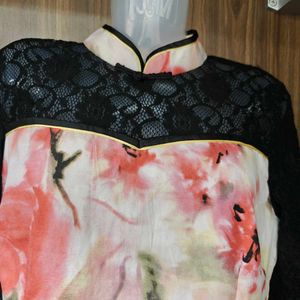 Floral Lace Detail Dress