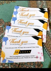5  Bags+2 Thank You Cards